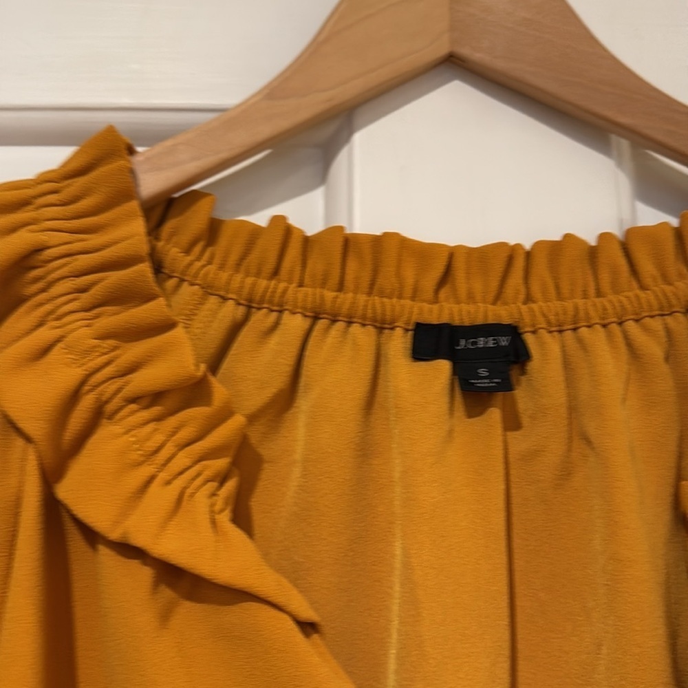 J. Crew Ruffle Neck Blouse - Picture 2 of 6
